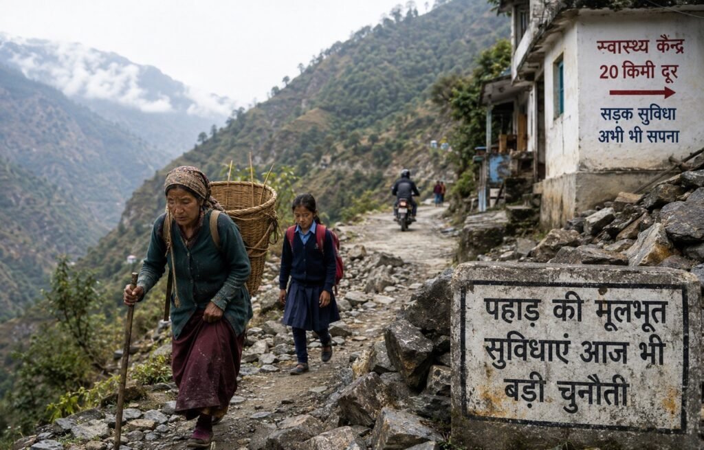 पहाड़ की मूलभूत सुविधाएं आज भी बड़ी चुनौती